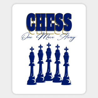 Chess Kings One Move Away Magnet